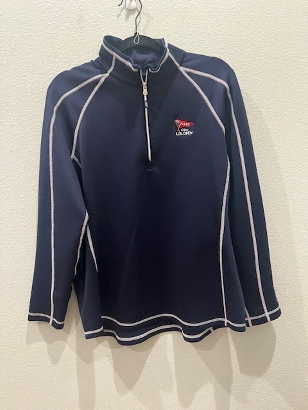 Sunice Women's Size XL Navy Golf 1/4 Zip Pullover Logo'd 123rd US Open at LACC